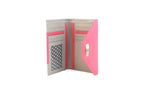 Genuine Soft Leather Purse RFID with contrast envelope style panels and metal bar Rose & Stone - British D'sire