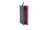 Genuine Soft Leather Purse RFID with contrast panel and stud detail Purple & Pink - British D'sire
