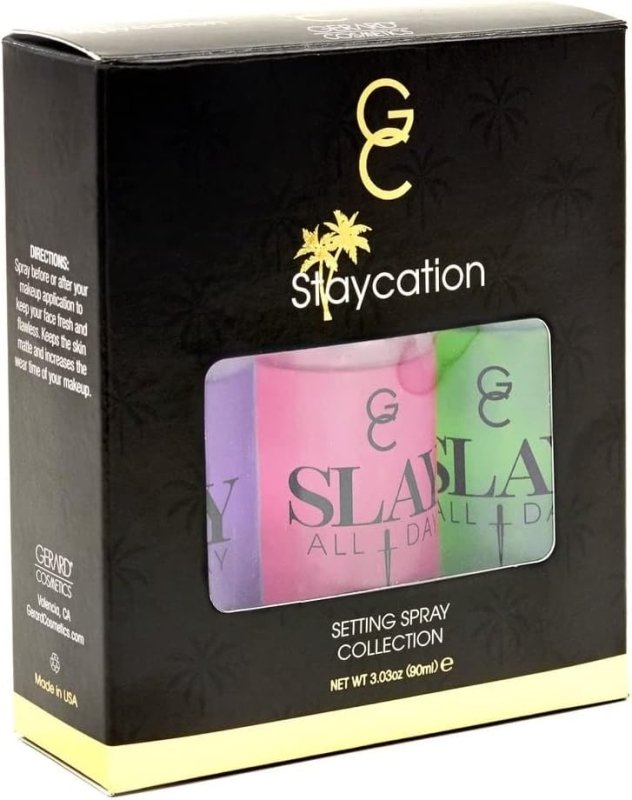 Gerard Cosmetics Slay All Day Setting Spray Bundle Staycation (3X 30ml) - Setting Spray - British D'sire Main image