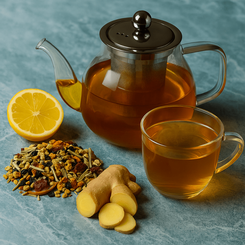 Ginger and Lemongrass Tea, Herbal Loose Leaf Tea - Tea & Infusions - British D'sire