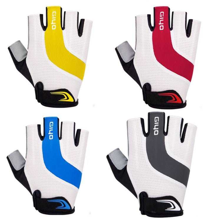 GIYO S-14 Bicycle Half Finger Gloves GEL Shock Absorbing Palm Pad Gloves, Size: S(Gray) Secondary image