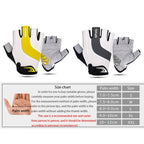 GIYO S-14 Bicycle Half Finger Gloves GEL Shock Absorbing Palm Pad Gloves, Size: S(Gray) - British D'sire