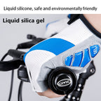 GIYO S-14 Bicycle Half Finger Gloves GEL Shock Absorbing Palm Pad Gloves, Size: S(Gray) - British D'sire