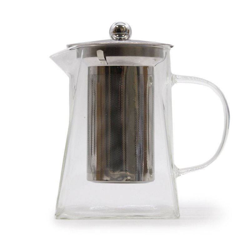 Glass Infuser Teapot - Tower Shape - 780ml - Herbal Teapot Set - British D'sire Main image