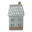 Glazed Ceramic House Ornament with Textured Detail and LED - Home Decor - British D'sire