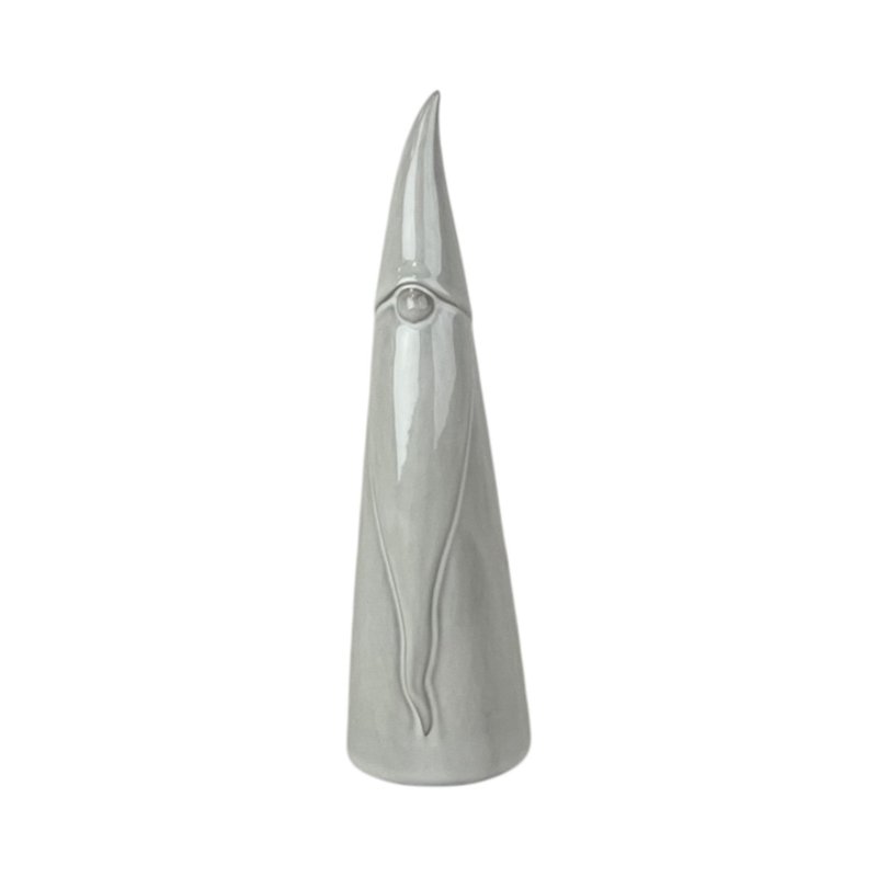 Glazed Ceramic Tall Gonk Ornament with Textured Detail - Gonks - British D'sire Main image