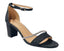 Glitter Ankle Strap Block Heel Diamante Shoes - Heels - British D'sire