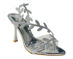 Glitter Rhinestone High Heel Sandals - Heels - British D'sire