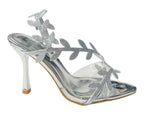 Glitter Rhinestone High Heel Sandals - Heels - British D'sire