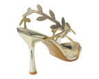 Glitter Rhinestone High Heel Sandals - Heels - British D'sire