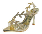 Glitter Rhinestone High Heel Sandals - Heels - British D'sire