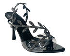 Glitter Rhinestone High Heel Sandals - Heels - British D'sire