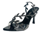 Glitter Rhinestone High Heel Sandals - Heels - British D'sire