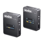 Godox MoveLink II M1 Wireless Lavalier Microphone System with Transmitters and Receiver for DSLR Cameras and Camcorders (Black) - British D'sire