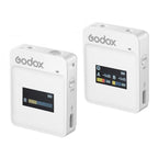 Godox MoveLink II M1 Wireless Lavalier Microphone System with Transmitters and Receiver for DSLR Cameras and Camcorders (White) - British D'sire