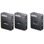 Godox MoveLink II M2 Wireless Lavalier Microphone System with 2 Transmitters and 1 Receiver for DSLR Cameras and Camcorders (Black) - British D'sire