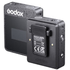 Godox MoveLink II M2 Wireless Lavalier Microphone System with 2 Transmitters and 1 Receiver for DSLR Cameras and Camcorders (Black) - British D'sire