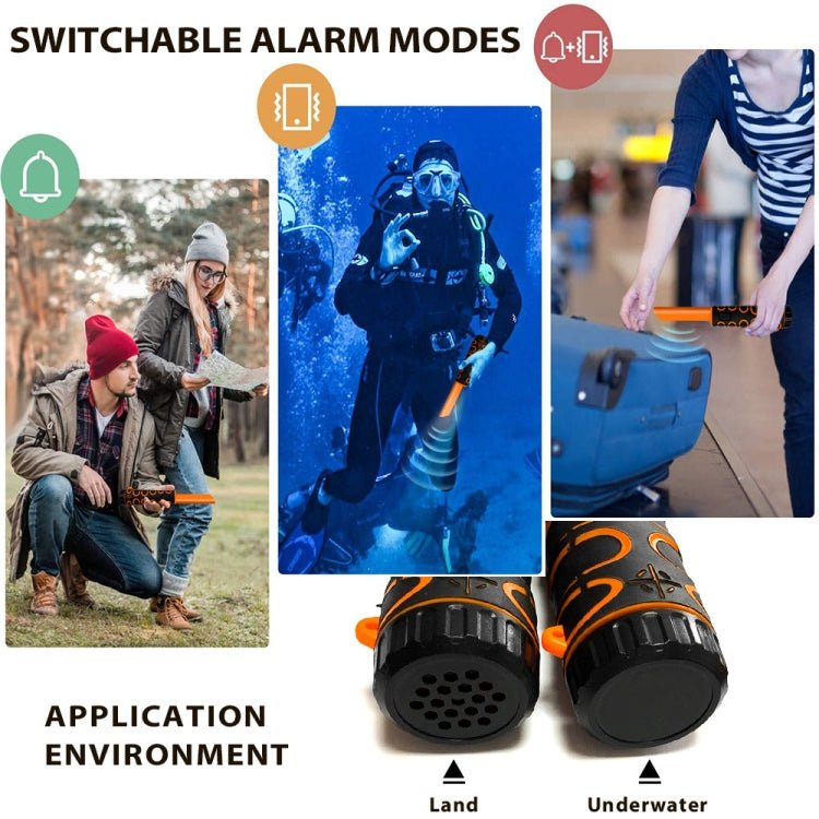 Goint IP68 Waterproof Convenience Metal Scanner High Sensitivity Underwater Metal Detector(Orange) - British D'sire