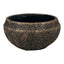 Gold Planting Bowl with Leaf Design - Plant Pot - British D'sire
