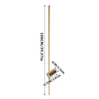 Gold Warm Light LED Straight Wall Light 100cm - Wall Light - British D'sire