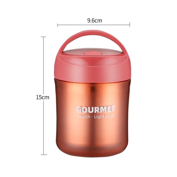 GOURMET Stainless Steel Insulation Cup Double - Sealed Insulation Soup Cup(Red) - British D'sire
