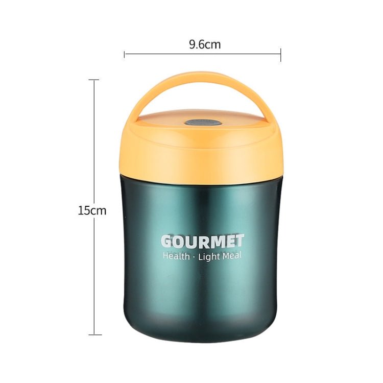 GOURMET Stainless Steel Insulation Cup Double-Sealed Insulation Soup Cup(Yellow) Secondary image