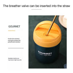 GOURMET Stainless Steel Insulation Cup Double - Sealed Insulation Soup Cup(Yellow) - British D'sire