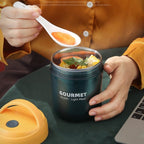 GOURMET Stainless Steel Insulation Cup Double - Sealed Insulation Soup Cup(Yellow) - British D'sire
