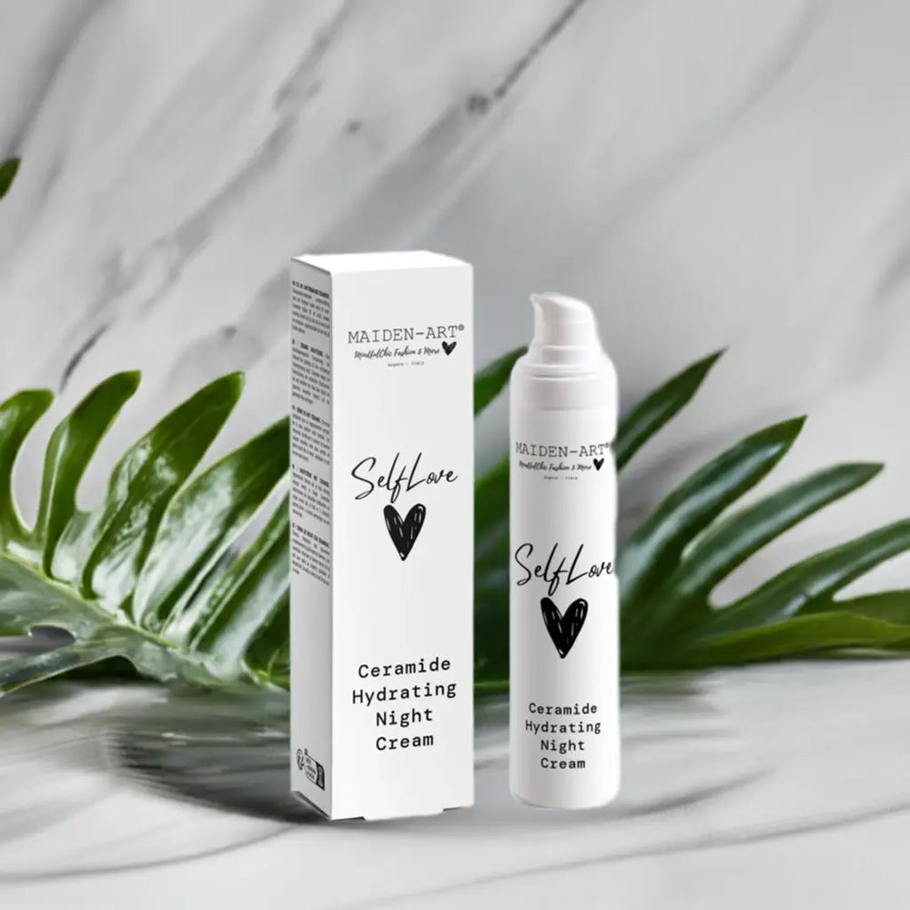 Maiden Art - Ceramide Hydrating Night Cream - Deeply Moisturizing Overnight Skincare | With Aloe Juice, Jojoba Oil, Shea Butter,Hyaluronic Acid - For deep hydration, skin barrier support, Youthful glowing skin Secondary image