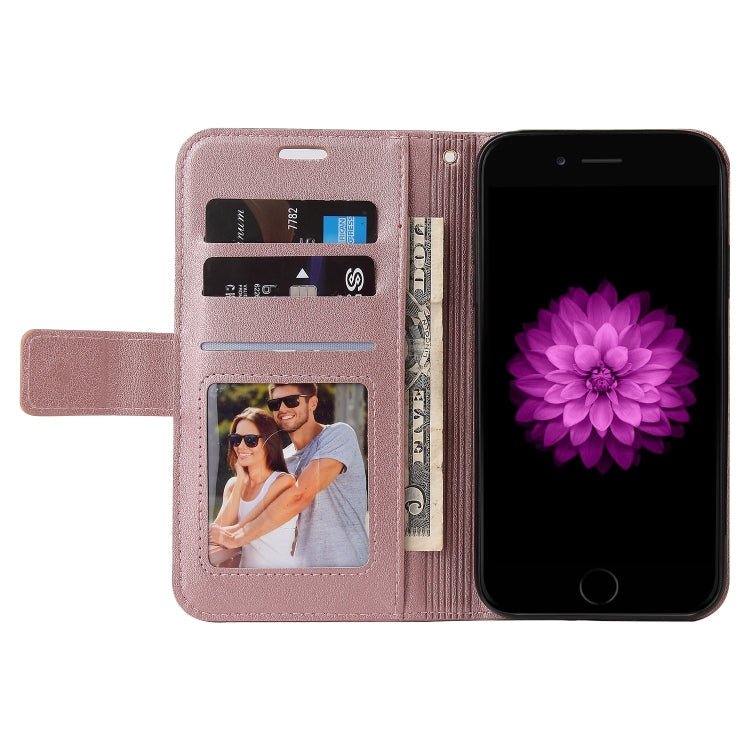 GQUTROBE Right Angle Leather Phone Case For iPhone 6 / 6S(Rose Gold) - British D'sire