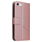 GQUTROBE Right Angle Leather Phone Case For iPhone 6 / 6S(Rose Gold) - British D'sire