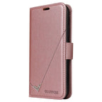 GQUTROBE Right Angle Leather Phone Case For iPhone 6 / 6S(Rose Gold) - British D'sire