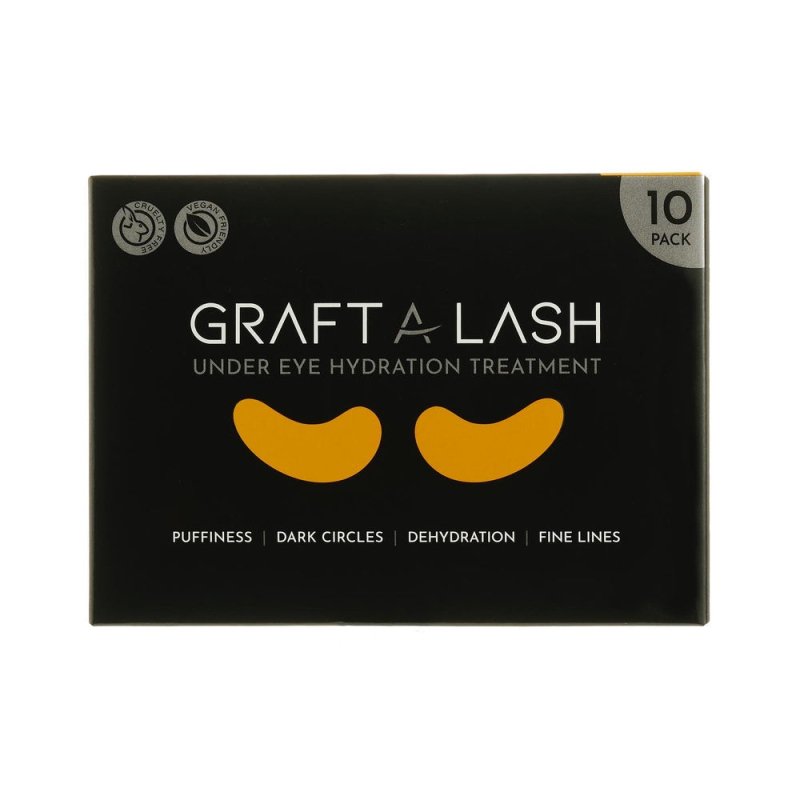 Graft a Lash Gold Eye Masks - 10 Pack Individually Wrapped - Under Eye Masks - British D'sire