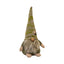 Green Fabric Christmas Gonk with Striped Hat and Beard - Christmas Decor - British D'sire