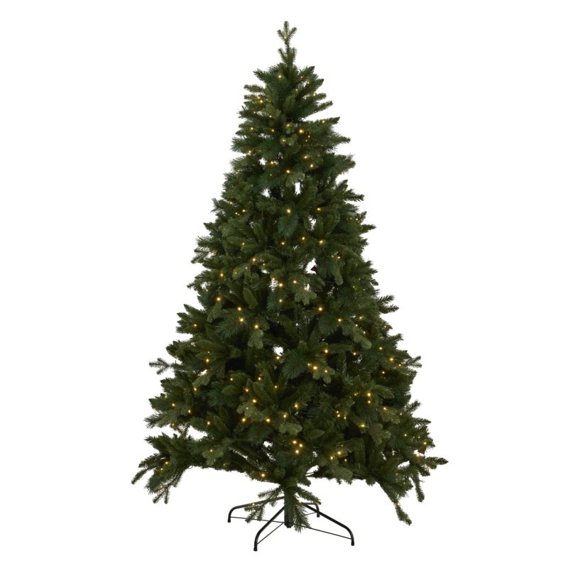 Green Forest Fir Pre-Lit 400L Led Christmas Tree - Christmas Decor - British D'sire