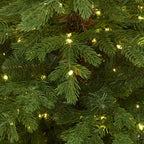 Green Forest Fir Pre-Lit Led 300L Christmas Tree In Pot - Christmas Decor - British D'sire