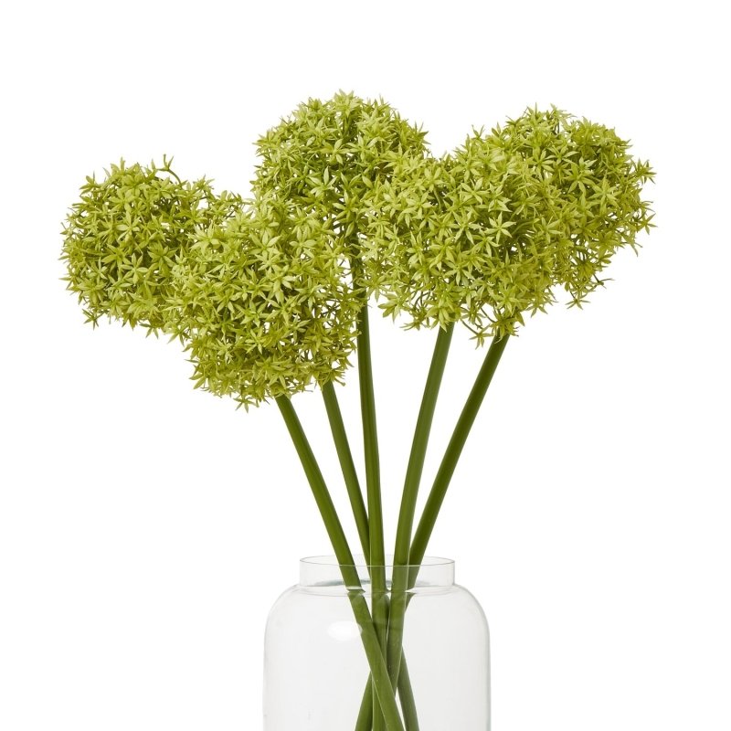 Green Medium Allium Stem Artificial Flower Stem - Artificial Plants & Trees - British D'sire