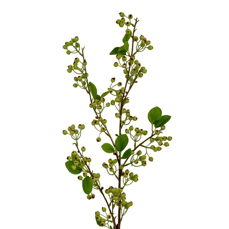 Green Mossberry Large Branch Artificial Flower Stem Secondary image