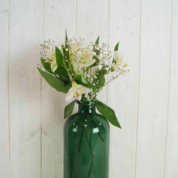 Green Tall Bottle - Ceramic Vase - British D'sire