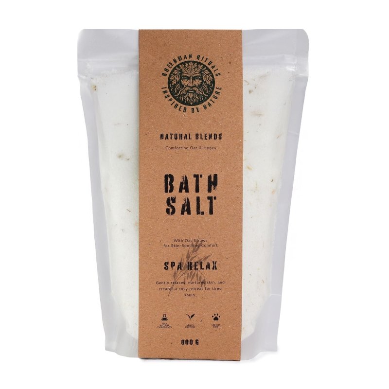 Greenman Rituals Oat & Honey Epsom Bath Salt Spa Relax Blend - Greenman Rituals Bath Salts - British D'sire