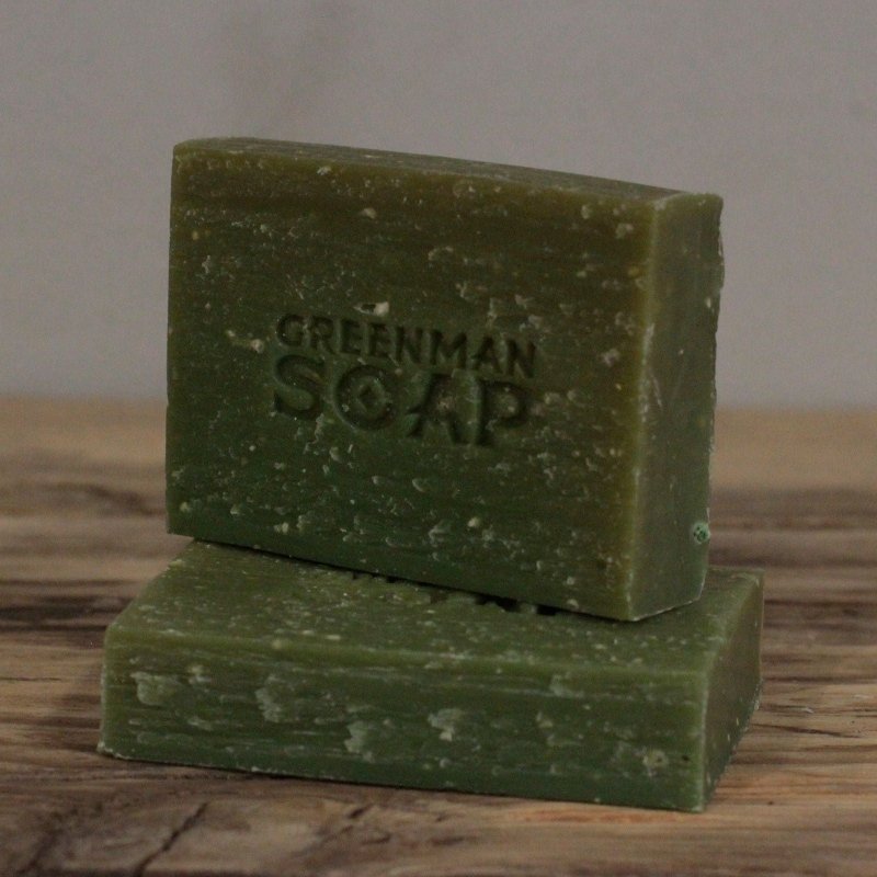 Greenman Soap Slice 100g - Gardener's Scrub - Greenman Handmade Soaps - British D'sire