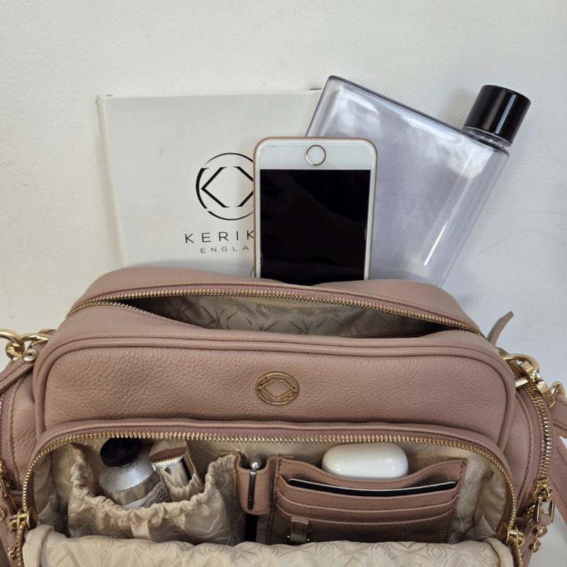 Greta Quilted Leather - Ballet Pink Limited Edition Pre - order October - TRAVEL WALLET / ORGANSIER PURSE - British D'sire