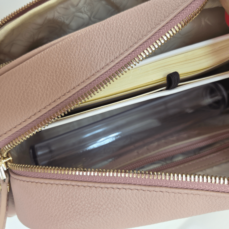 Greta Quilted Leather - Ballet Pink Limited Edition Pre - order October - TRAVEL WALLET / ORGANSIER PURSE - British D'sire