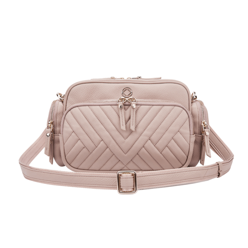 Greta Quilted Leather - Ballet Pink Limited Edition Pre - order October - TRAVEL WALLET / ORGANSIER PURSE - British D'sire