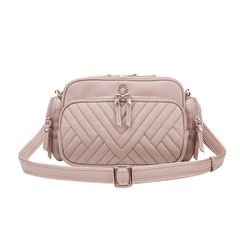 Greta Quilted Leather - Ballet Pink Limited Edition Pre - order October - TRAVEL WALLET / ORGANSIER PURSE - British D'sire