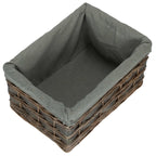 Grey Scandi Storage Basket With Grey Lining - Storage Baskets - British D'sire