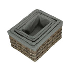 Grey Scandi Storage Basket With Grey Lining - Storage Baskets - British D'sire