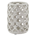 Grey Stone Effect Hurricane Lantern - Lanterns - British D'sire