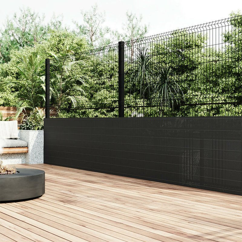 Grey Windproof & Waterproof PVC Privacy Screen Secondary image