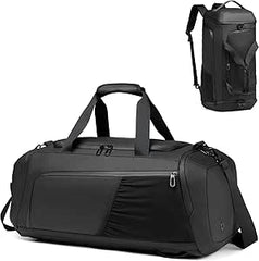 Gym Sports Bag for Men,40L Waterproof Gym Duffle Bag with Shoes Compartment and Wet Pocket,Travel Duffel Bag with Shoulder Strap and Backpack Function - Gym Bags - British D'sire